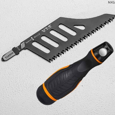 Une lame scie sauteuse et poignée