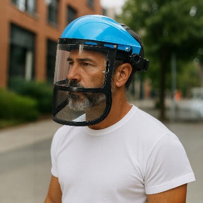 Visière de Protection - HeadMountShield™ - Bleu - Outils rénovation et bricolage