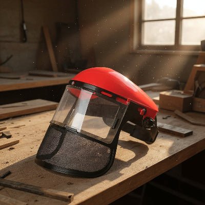 Visière de Protection - HeadMountShield™ - Rouge - Outils rénovation et bricolage