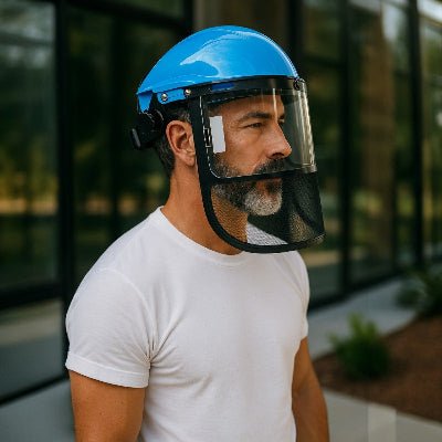 Visière de Protection - HeadMountShield™ - Bleu - Outils rénovation et bricolage